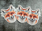 Fuchs Sticker – Aquarell Fuchs mit Blumenkranz - luminajoy.shop